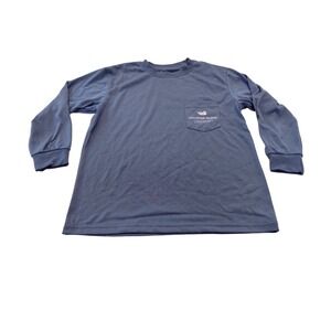 Southern Marsh Fieldtec Youth Medium Blue Long Sleeve Pocket Tee Shirt